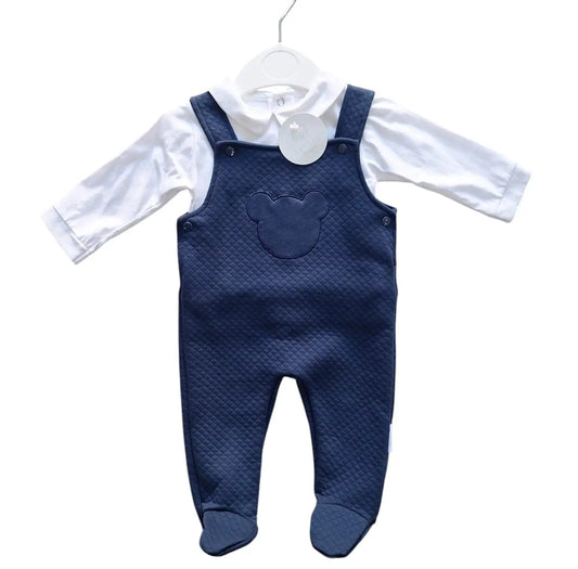 Conjunto de 2 peças 100% algodão - Azul Marinho