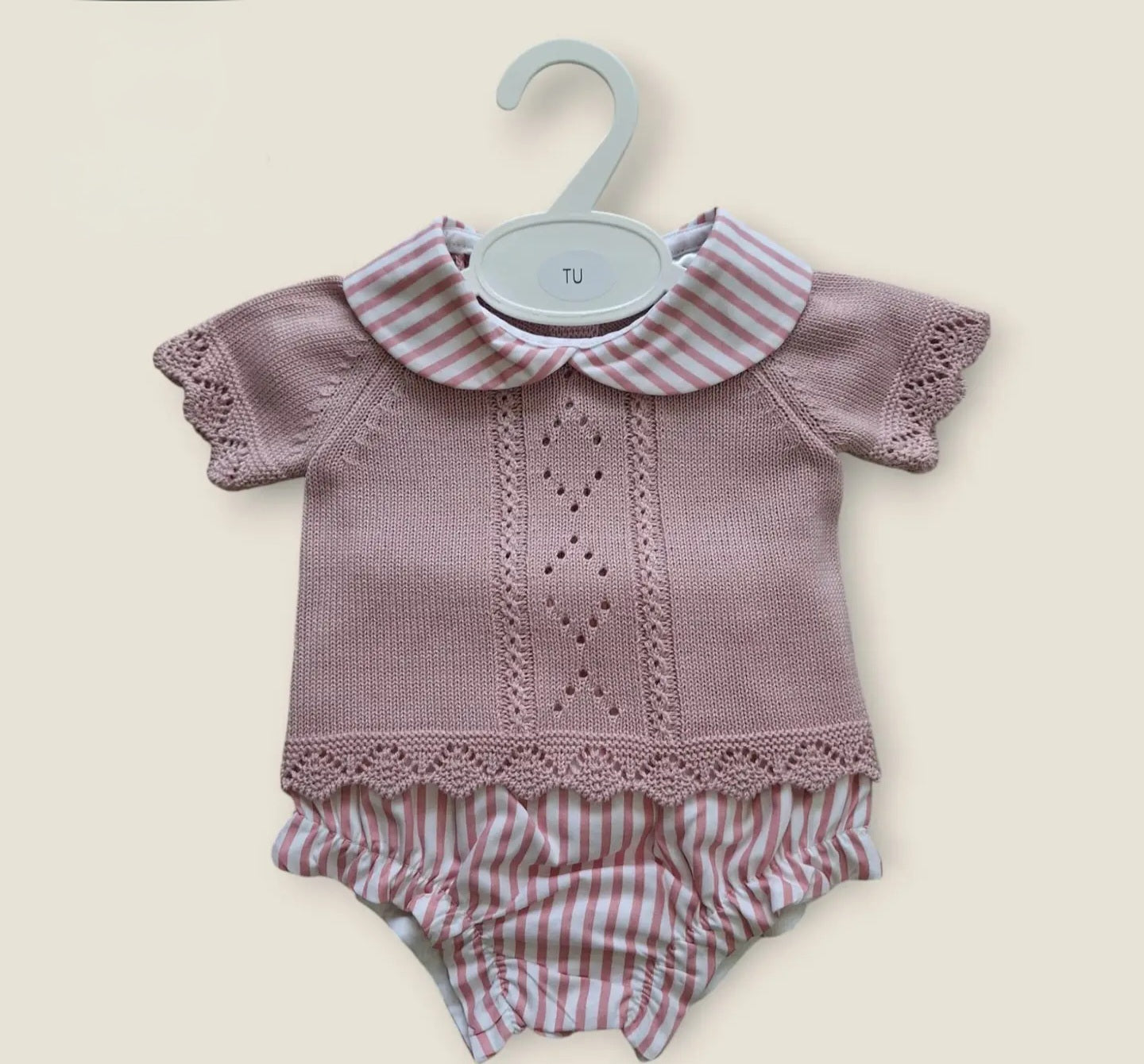 Conjunto de bébé 2 peças 100% algodão 0-3 meses