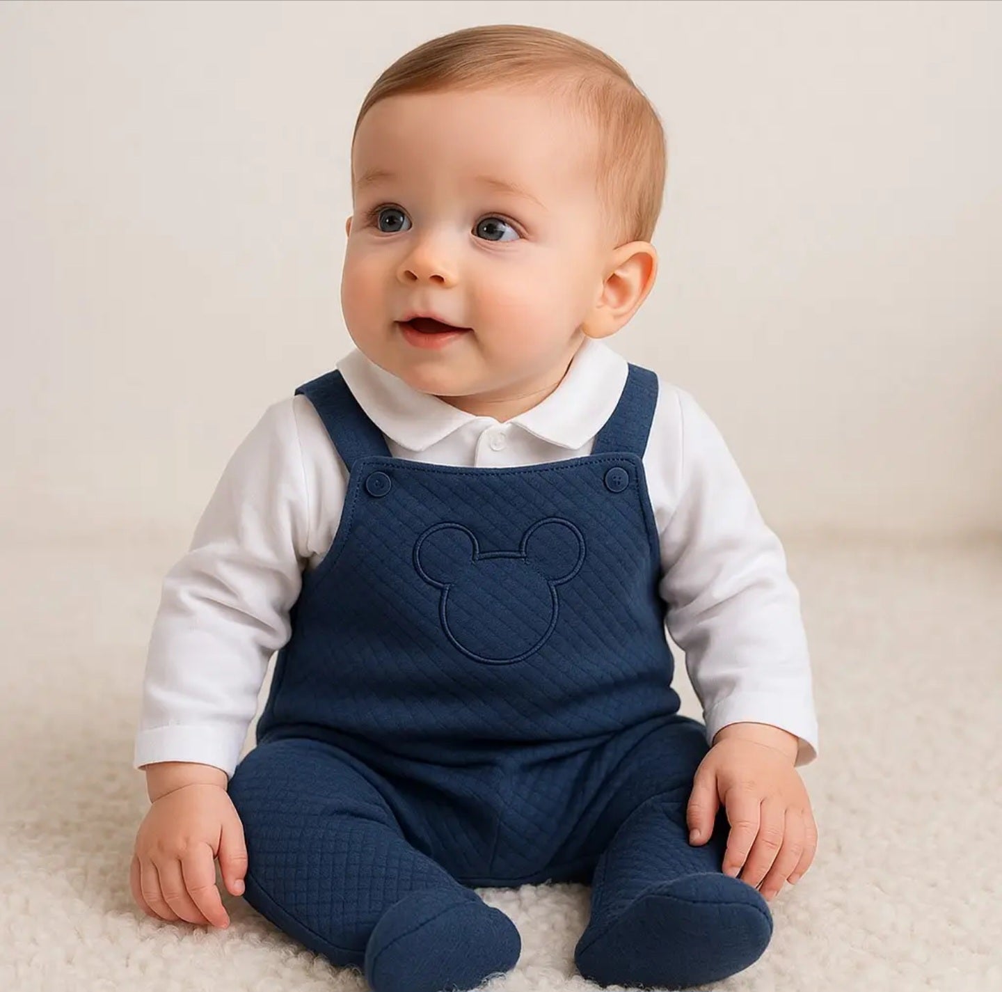 Conjunto de 2 peças 100% algodão - Azul Marinho